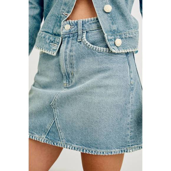 NEW RAILS laurel skirt in harbor blanket stitch - Picture 4 of 5